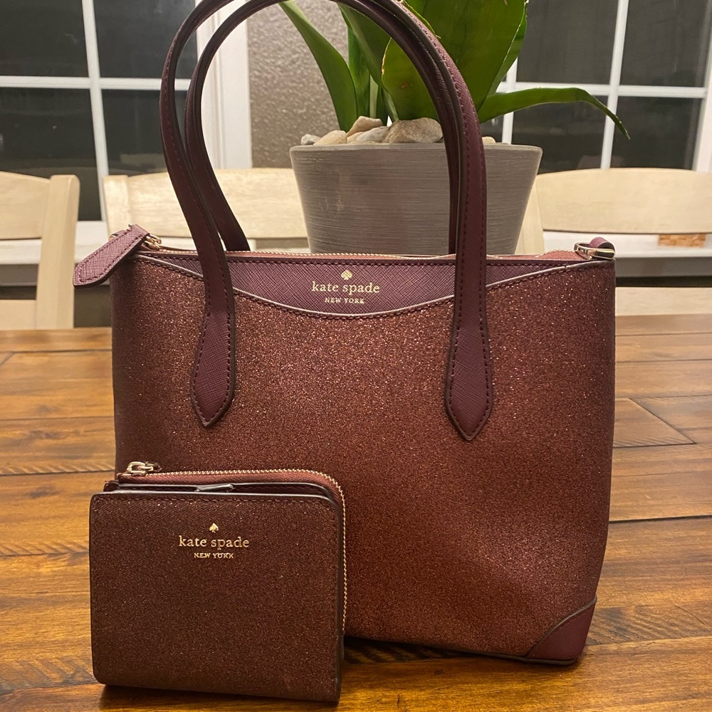 Kate spade tote and wallet bundle